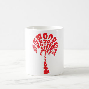 Webben Träd Typografi Mugg