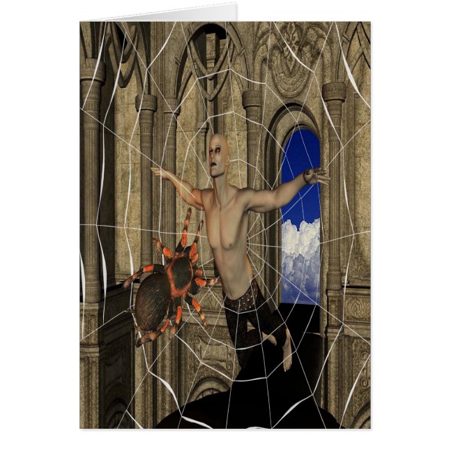 Webben Vampire Spiders Hälsningskort (Framsidan)