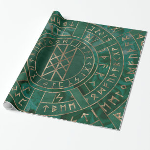 Webben Wyrd - Malakit, läder och Guld Presentpapper