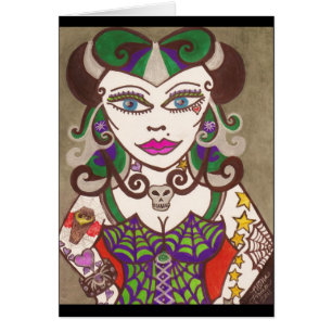 "Webbenälskarinna ", Hälsningskort