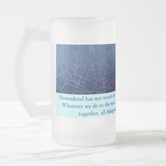 webbenmugg frostat ölglas (Vänster)