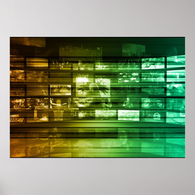 Webbens informationsteknik Framtidens konst Poster (Framsidan)