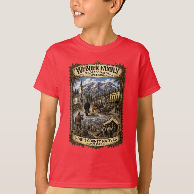 Webber Familjeåterträff T Shirt (Framsida)