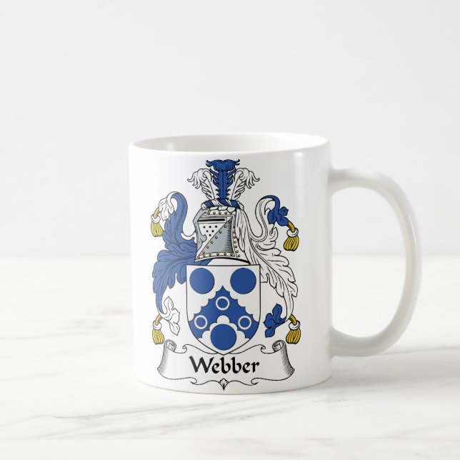 Webber familjvapensköld kaffemugg (Höger)