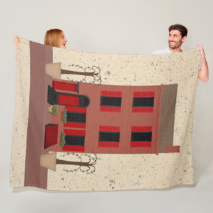 Webbläsaren med fläckig Träd Fleece Blanket