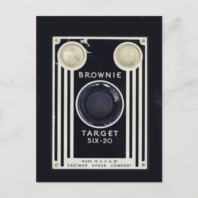 Webbläsningsmål för Retro-kameran. Vykort (Framsida)