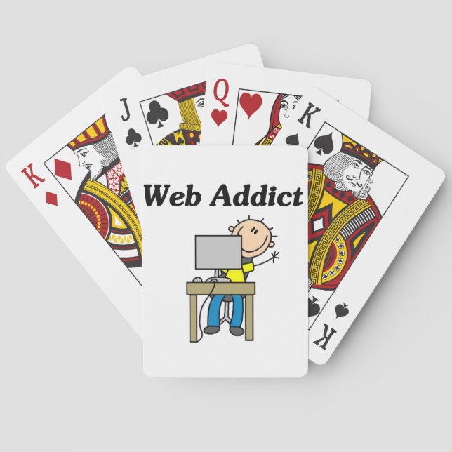 Webbmissbrukare Spel Kort (Baksidan)