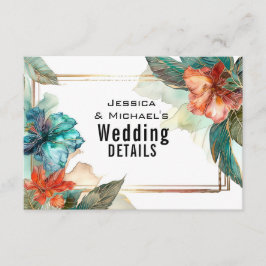 Webbplats adress + QR Hibiscus Sergranat Paradise Tilläggskort