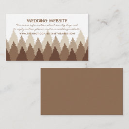 Webbplats för Brown Forest Range Woodland Bröllop Tilläggskort