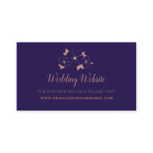 Webbplats för koppar och midnattblått blommigt brö