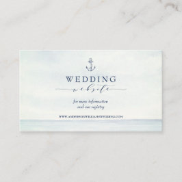 Webbplats för vattenfärgen Nautical Anchor Ocean Tilläggskort