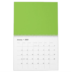 Webbplats med Grönt Bakgrund och Vita Gräns Kalender