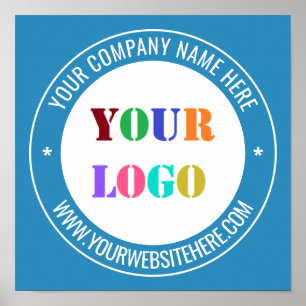 Webbplatsen Business Logotyp Namn Poster PR
