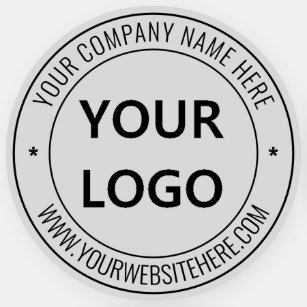 Webbplatsen Namn för Business Logotyp Frimärke Klistermärken