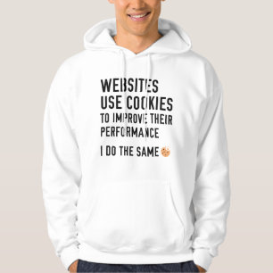 Webbplatser Använda Cookies Hoodie