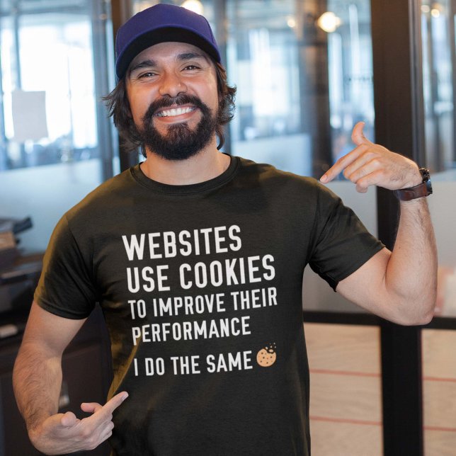 Webbplatser Använda Cookies T Shirt (Skapare uppladdad)