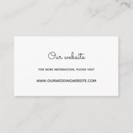 Webbplatskort för blommigt-krans-bröllop tilläggskort