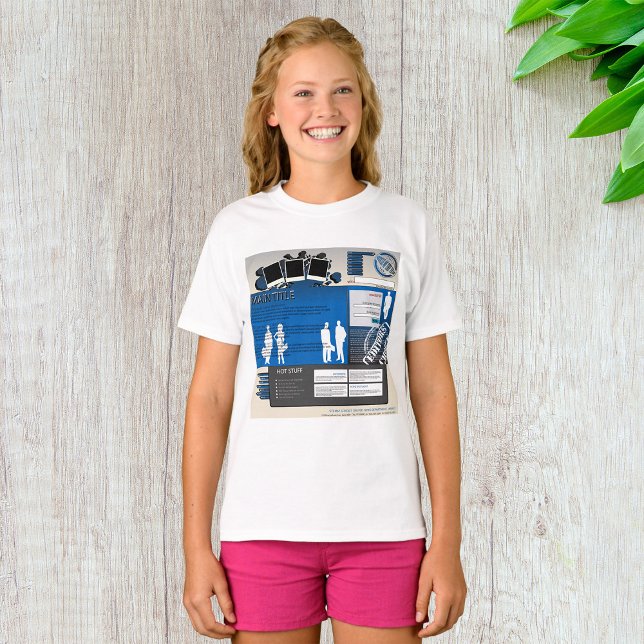 Webbplatslayout Girls T-Shirt (Skapare uppladdad)