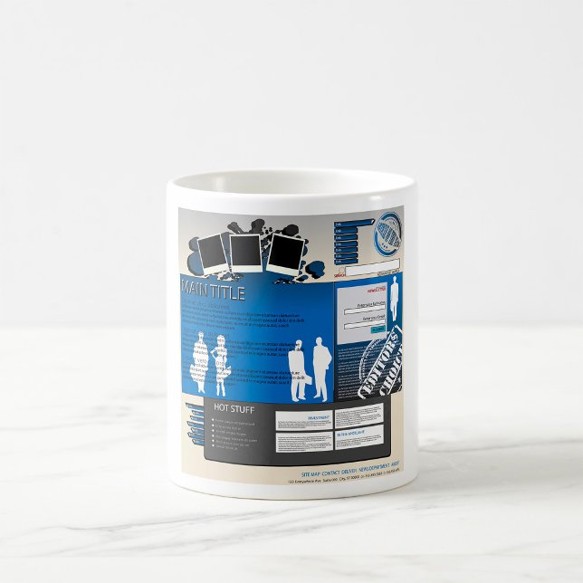 Webbplatslayout Mugg (Skapare uppladdad)