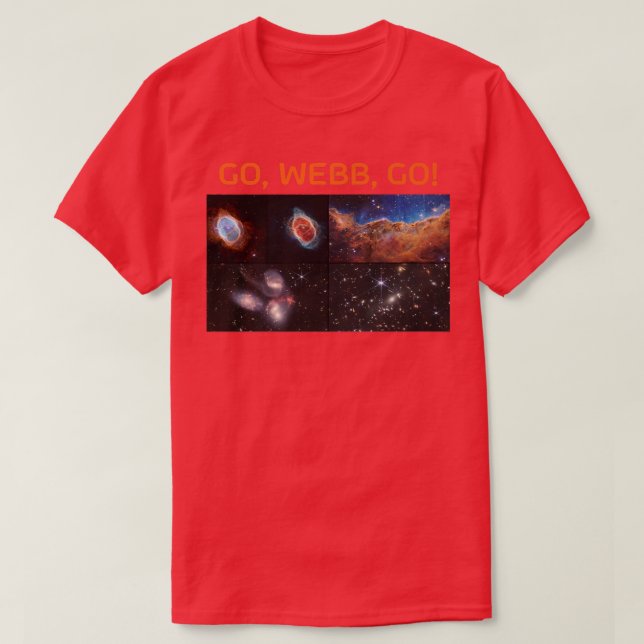 Webb's First Images NASA James Webb Space Telescop T Shirt (Design framsida)