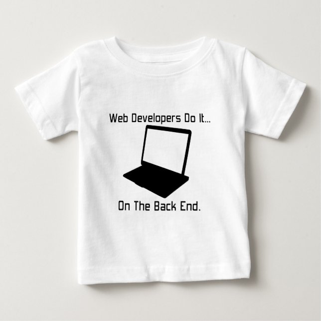 Webbutvecklare gör det... på serversidan. tee shirt (Framsida)