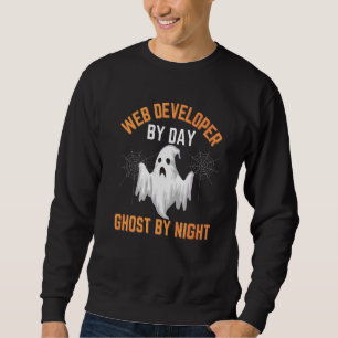 Webbutvecklare Halloween Webbutvecklare Dagligen S Lång Ärmad Tröja