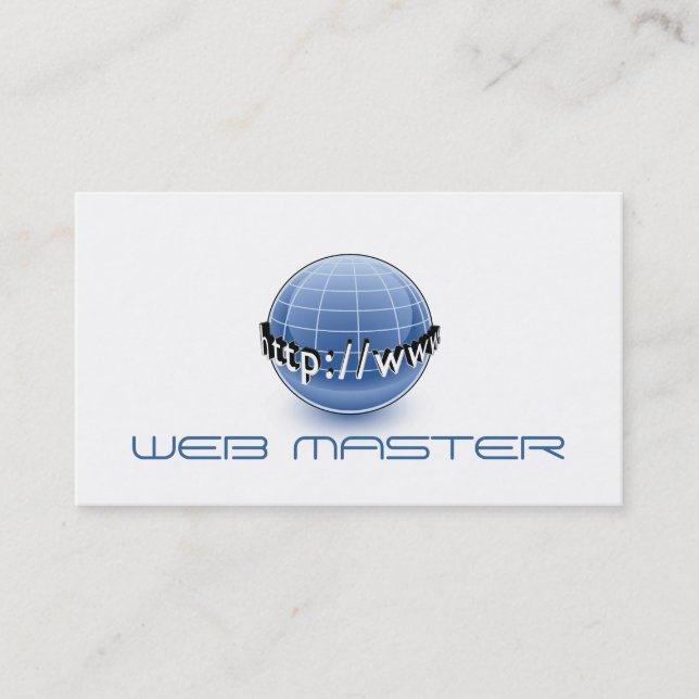 Webbutvecklare Master Designer Dator Tech Visitkort (Framsida)
