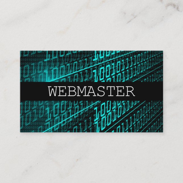Webbutvecklare Masterdesigner datateknik Visitkort (Framsida)