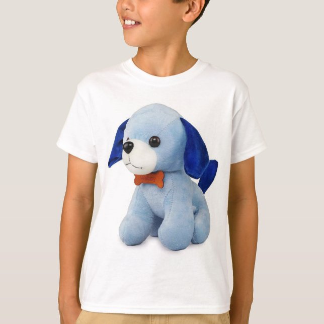 Webby Soft Animal Permanent Hund t-shirt (Framsida)
