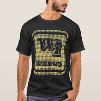 Webco BMX guld på svart T-shirt