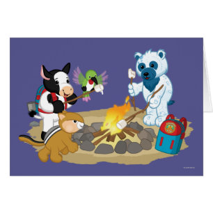 Webkinz CampfireMarshmallows 2 Hälsningskort
