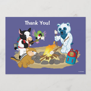 Webkinz CampfireMarshmallows Tack Kort
