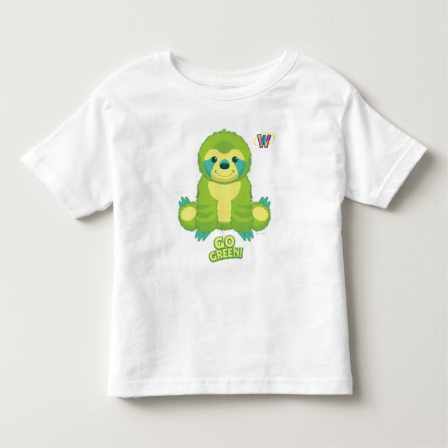 Webkinz går det gröna mönster t shirt (Framsida)