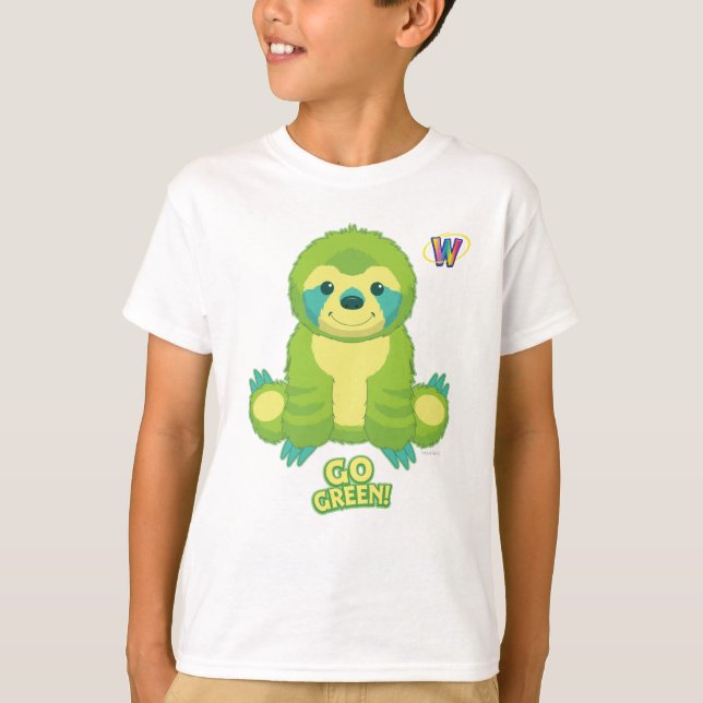 Webkinz går det gröna mönster t-shirt (Framsida)