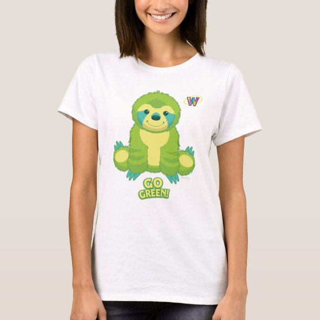 Webkinz går det gröna mönster tee shirt (Framsida)