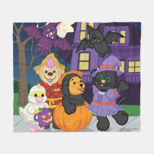 Webkinz Halloween bus eller godis Fleecefilt