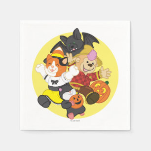 Webkinz Halloween daltar månen Pappersservett