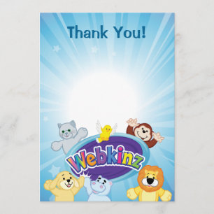 Webkinz: Kom in och lek Tack Kort