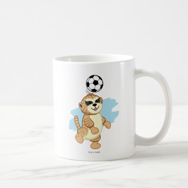 Webkinz | Meerkat som leker fotboll 2 Kaffemugg (Höger)