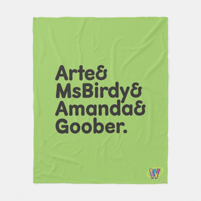 Webkinz namndesign fleecefilt (Framsidan)