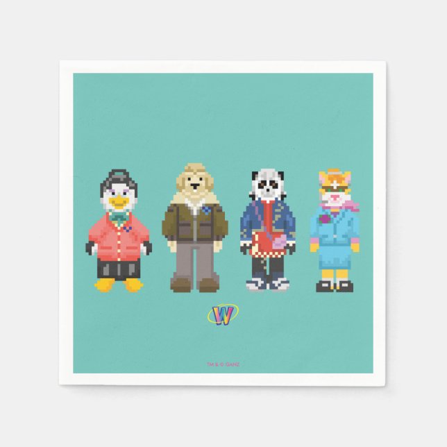 Webkinz Pixel Hosts Pappersservett (Framsidan)