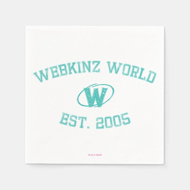 Webkinz World Est. 2005 Pappersservett (Framsidan)