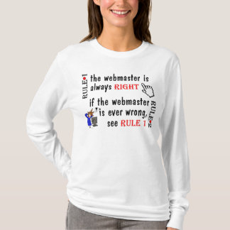 WEBMASTER REGELS T SHIRT