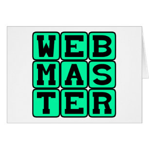 Webmaster, webb-arkitekt hälsningskort