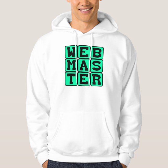 Webmaster, webb-arkitekt sweatshirt med luva (Framsida)