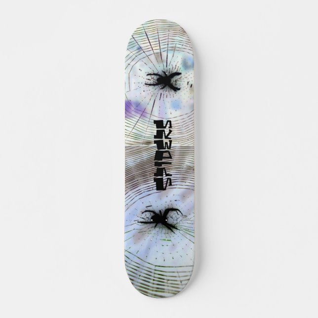 Websar för Spiders Spider Kryp Webben Skateboard Bräda 20,5 Cm (Framsida)