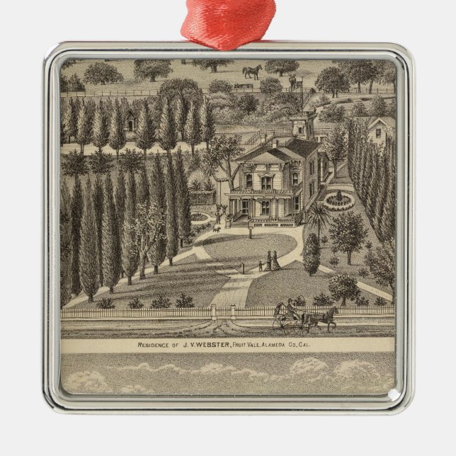 Webster bäverskinnuppehåll julgransprydnad metall (Framsidan)