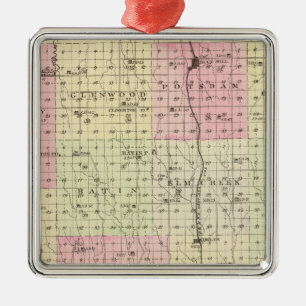 Webster County, Nebraska Julgransprydnad Metall