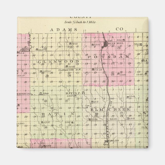 Webster County, Nebraska Magnet (Framsidan)