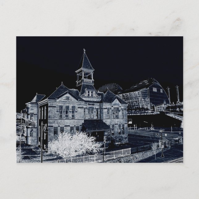 Webster House och Kauffman Center Vykort (Framsida)